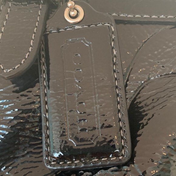 Coach  Black Patent Leather Tote - Picture 3 of 10